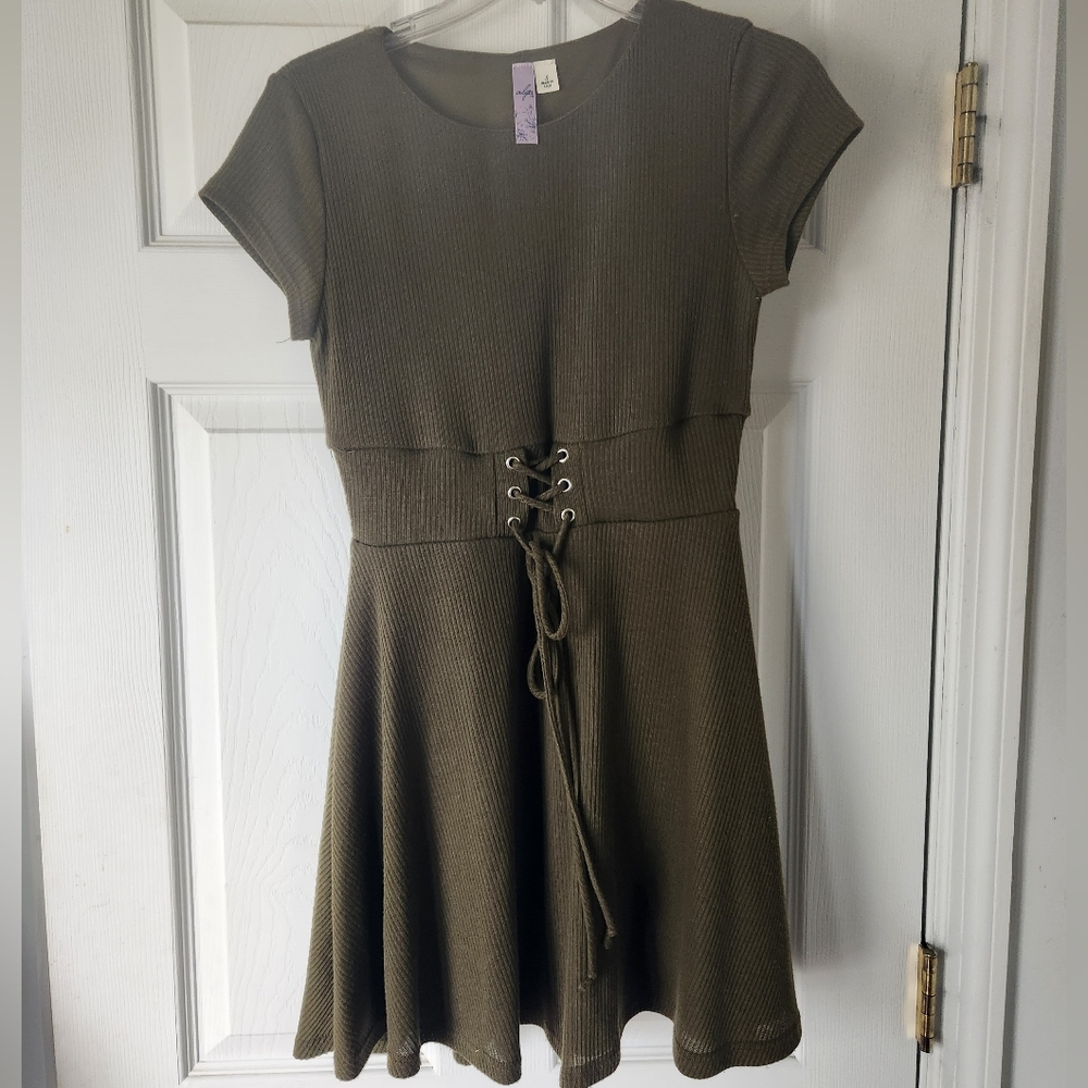 Alya Olive Green Dress Size small